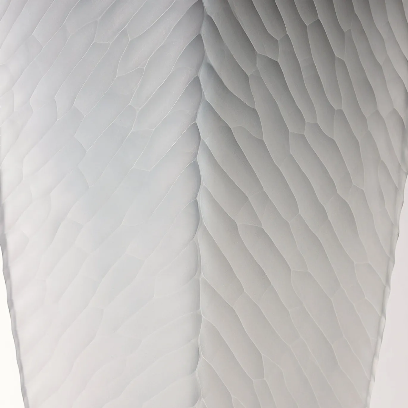 Vaso da fiore in vetro soffiato di Murano grigio