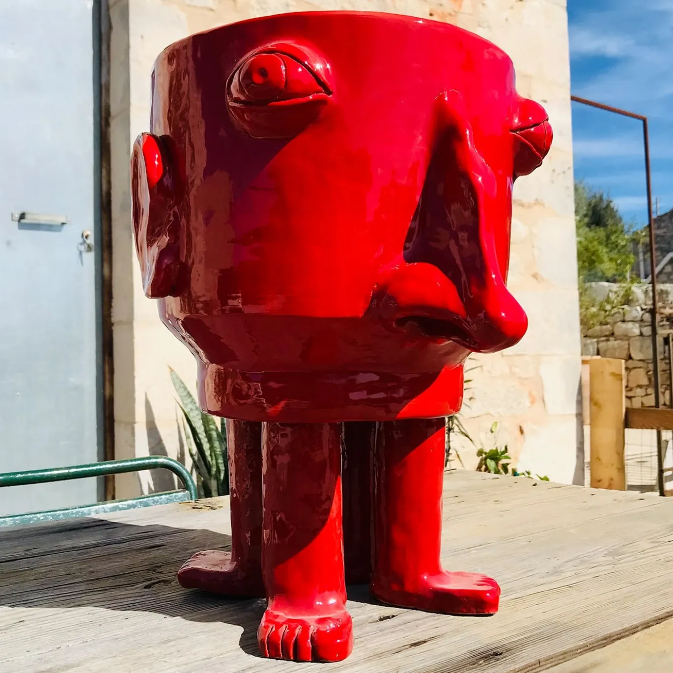 Vaso da fiori rosso Grande Walking Head