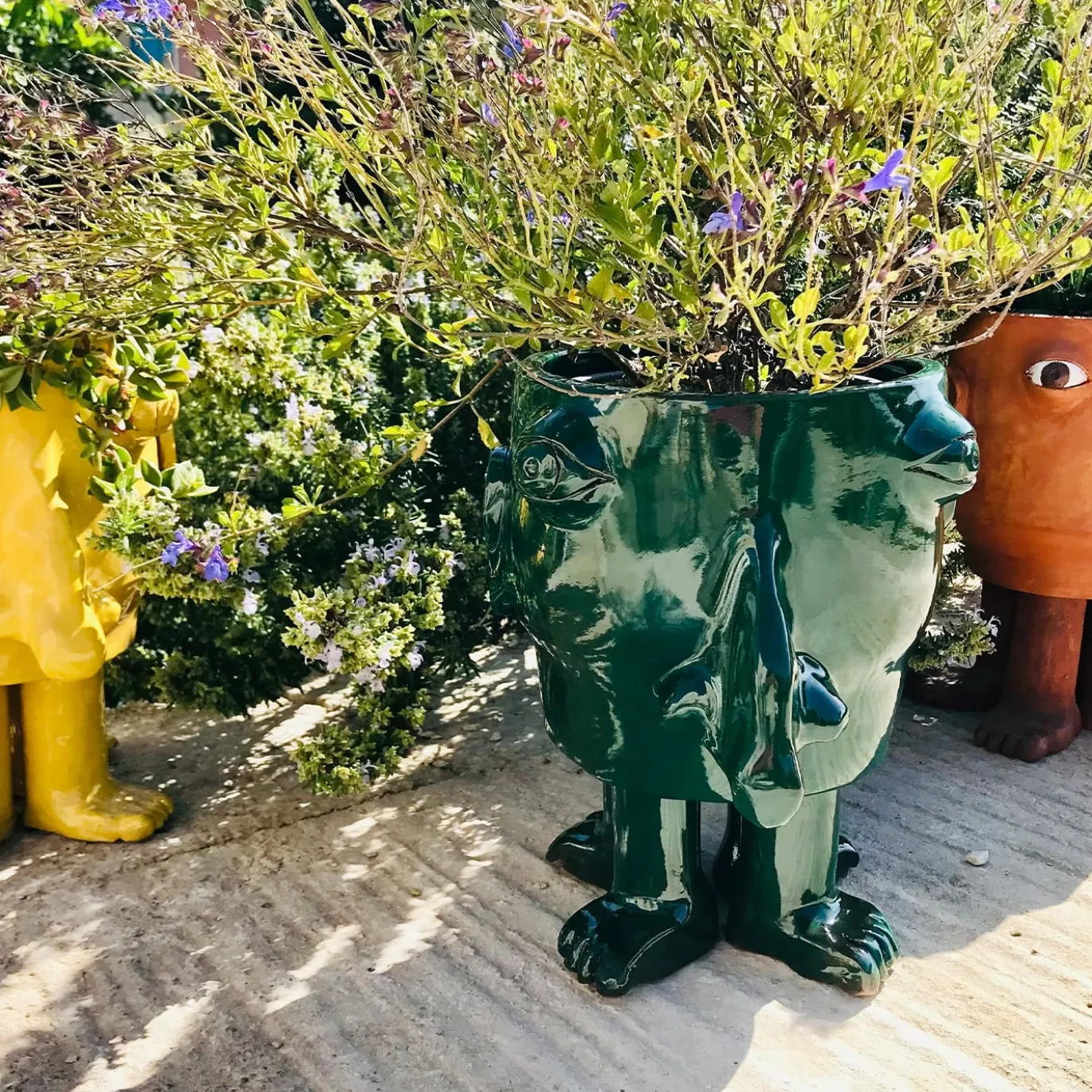 Vaso da fiori verde medio Walking Head