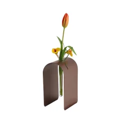 Vaso Dahlia in oro rosa