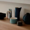 Vaso Deco in Vetro Soffiato Blu Cerulean di Napoleone Martinuzzi