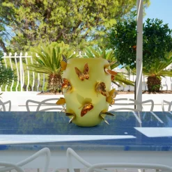 Vaso Decorativo Alidoro Giallo in Ceramica