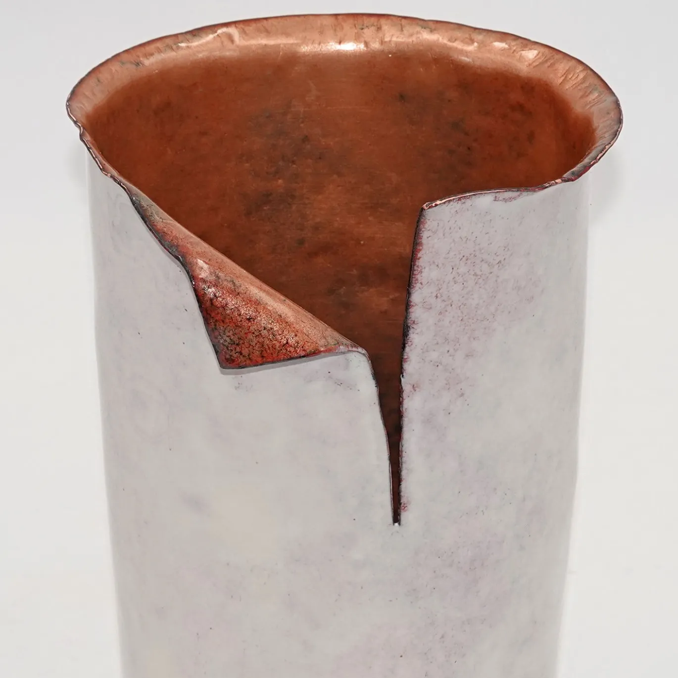 Vaso Decorativo Allegretto in Rame Bianco