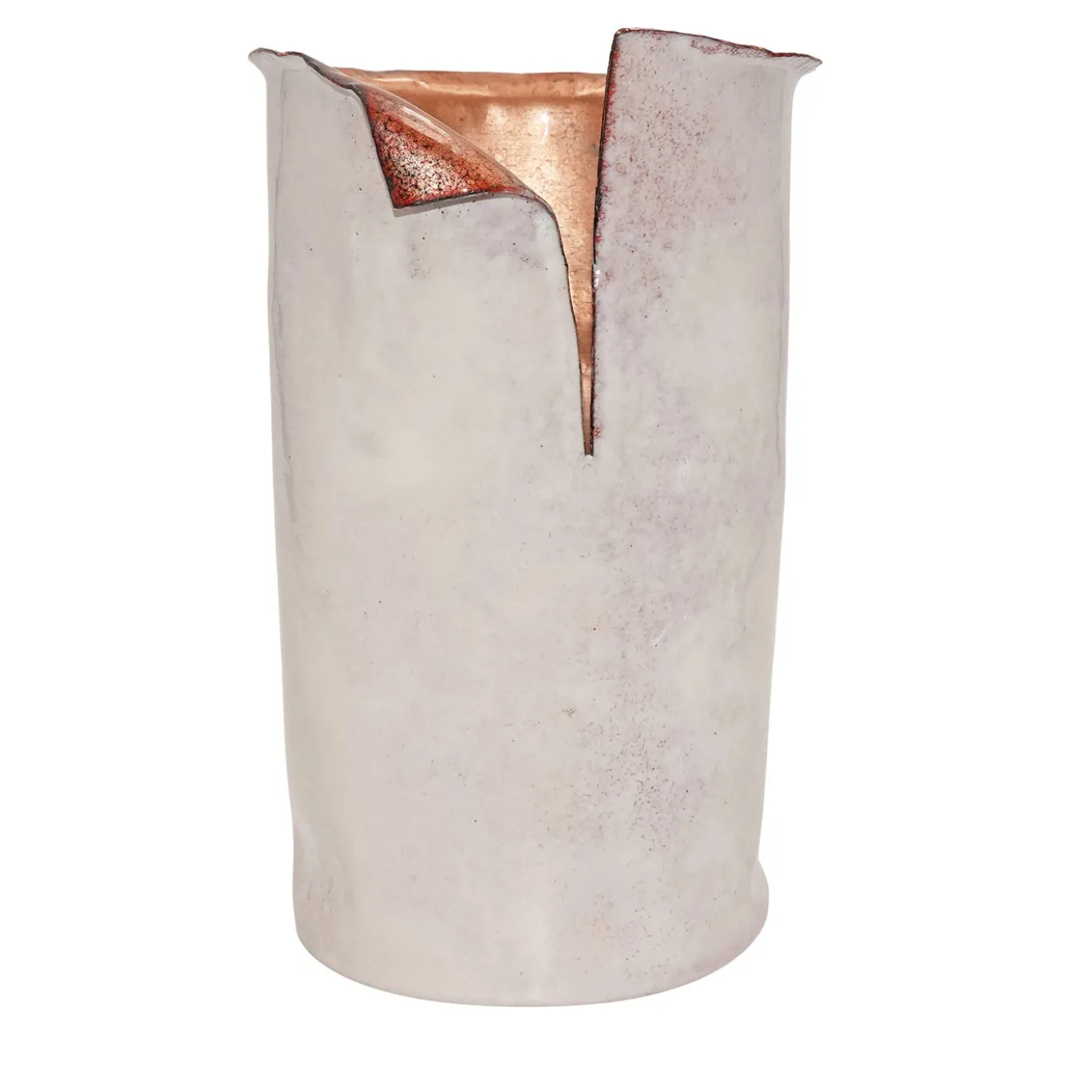 Vaso Decorativo Allegretto in Rame Bianco
