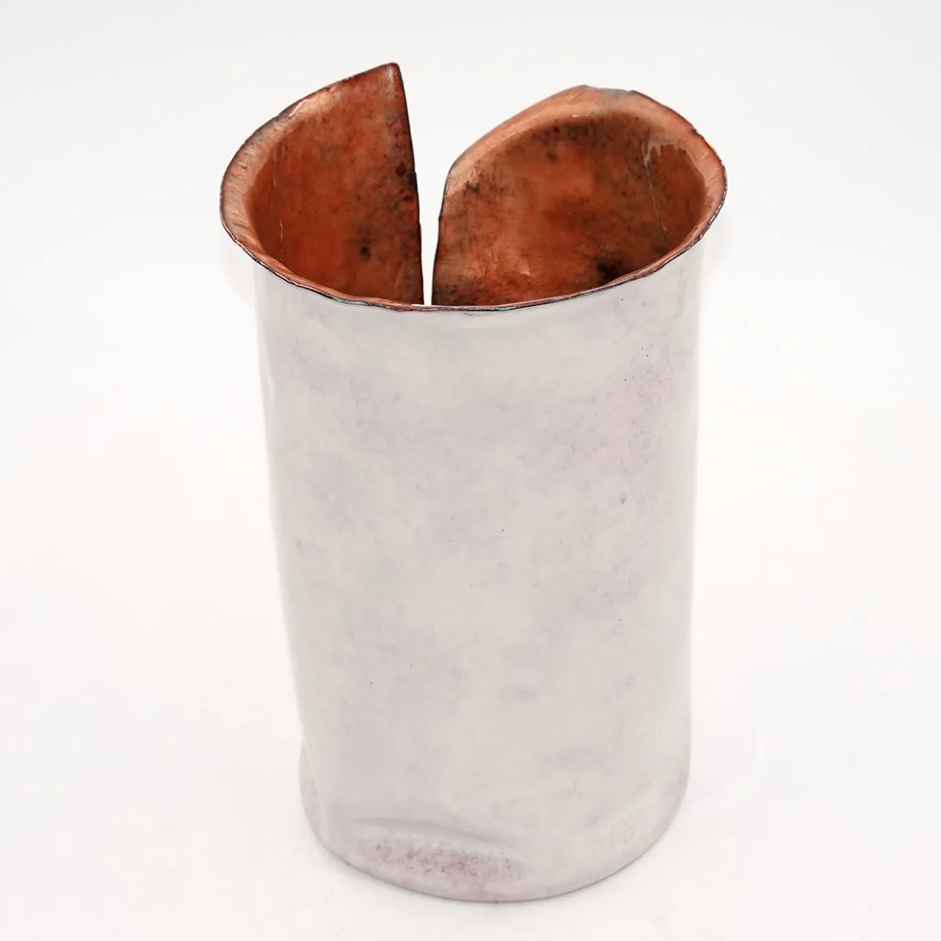 Vaso Decorativo Allegretto in Rame Bianco