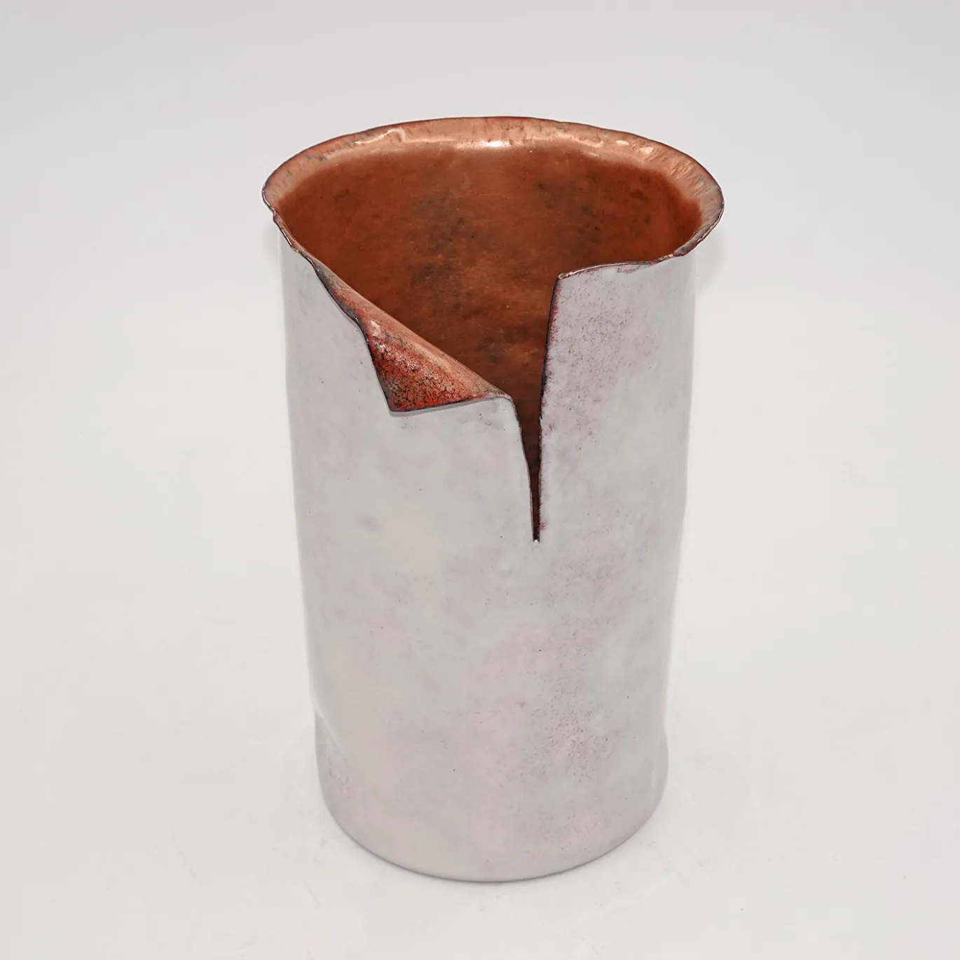 Vaso Decorativo Allegretto in Rame Bianco