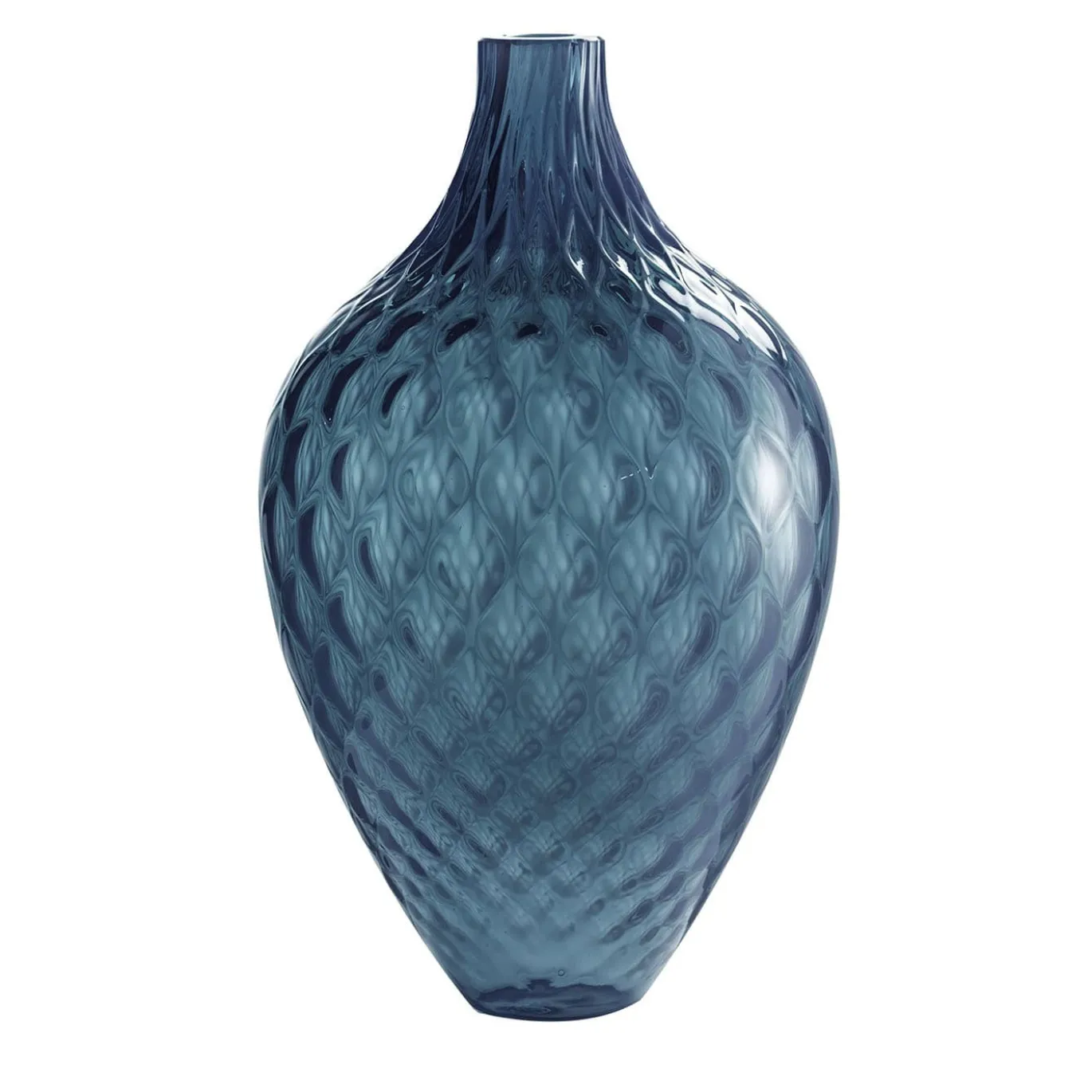 Vaso decorativo alto Balloton Air-Force Blue di Samarcanda