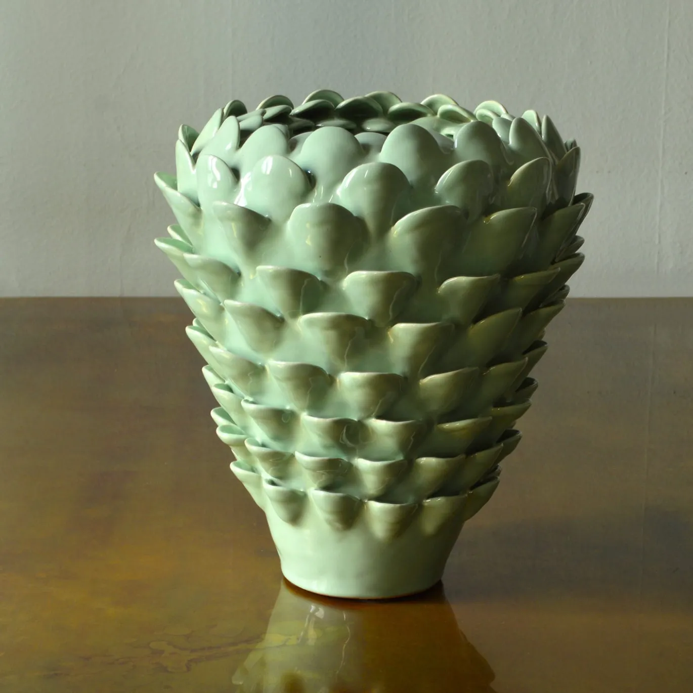 Vaso Decorativo Artemisia in ceramica verde