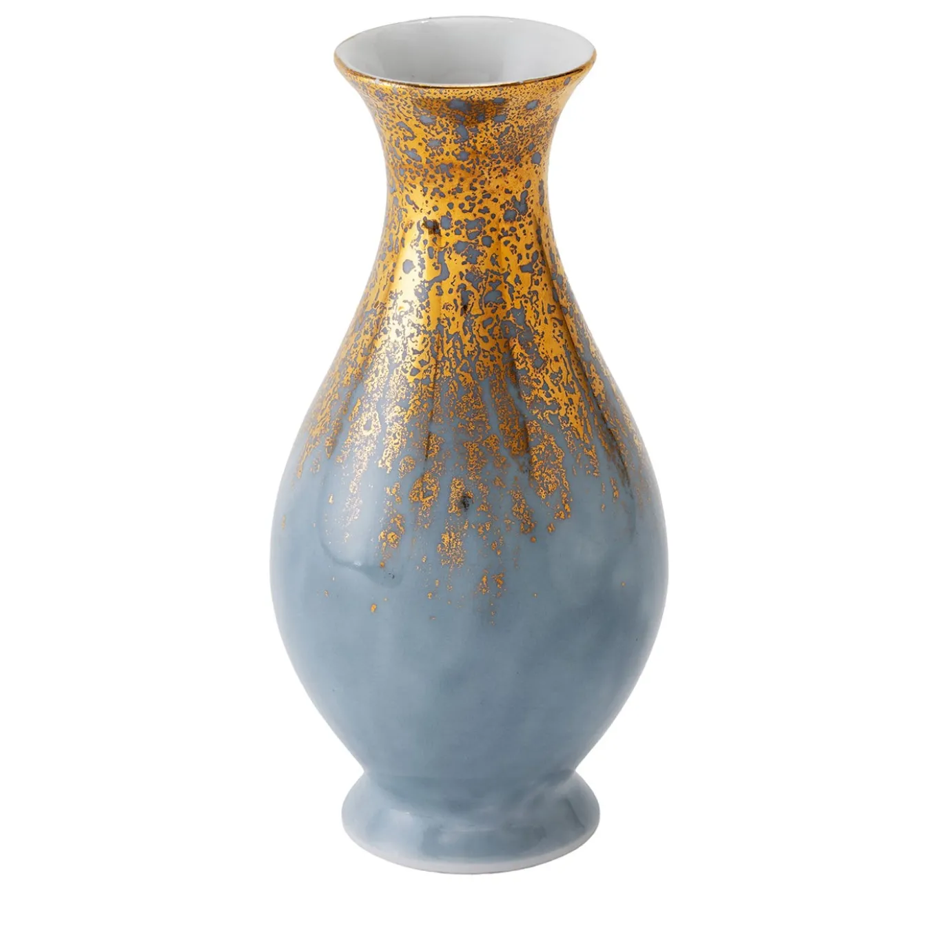 Vaso decorativo Artemis in porcellana grigia