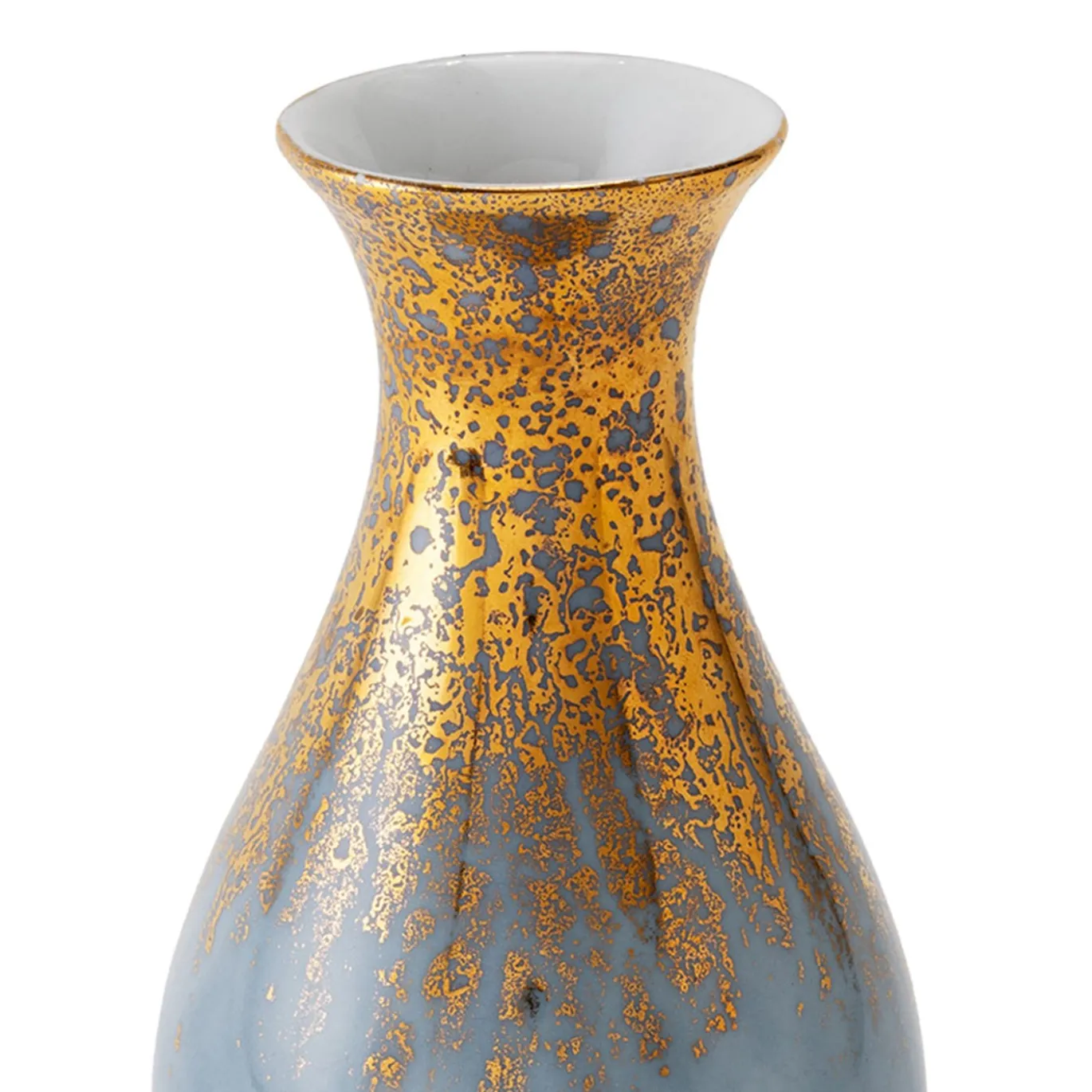 Vaso decorativo Artemis in porcellana grigia