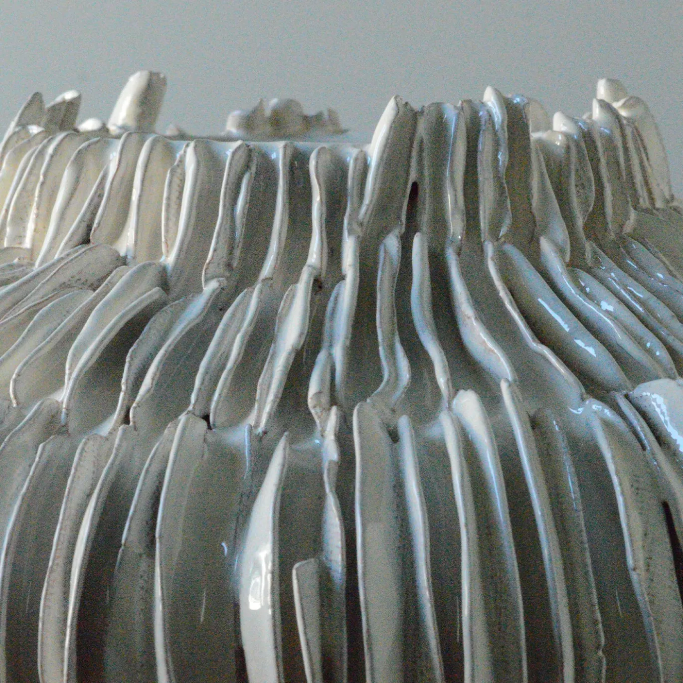 Vaso Decorativo Bianco Carrube 4