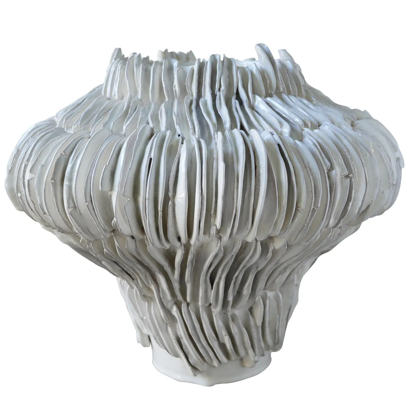 Vaso Decorativo Bianco Carrube 4