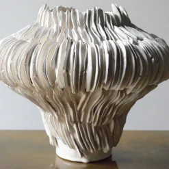 Vaso Decorativo Bianco Carrube 4