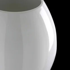 Vaso decorativo bianco lucido Clessidra