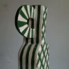 Vaso decorativo Bottle Double-Face verde in terracotta