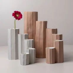 Vaso Decorativo Bruco Corteccia A12/Cipria