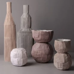 Vaso Decorativo Bulbo Cartoccio E12/Rosa Polvere