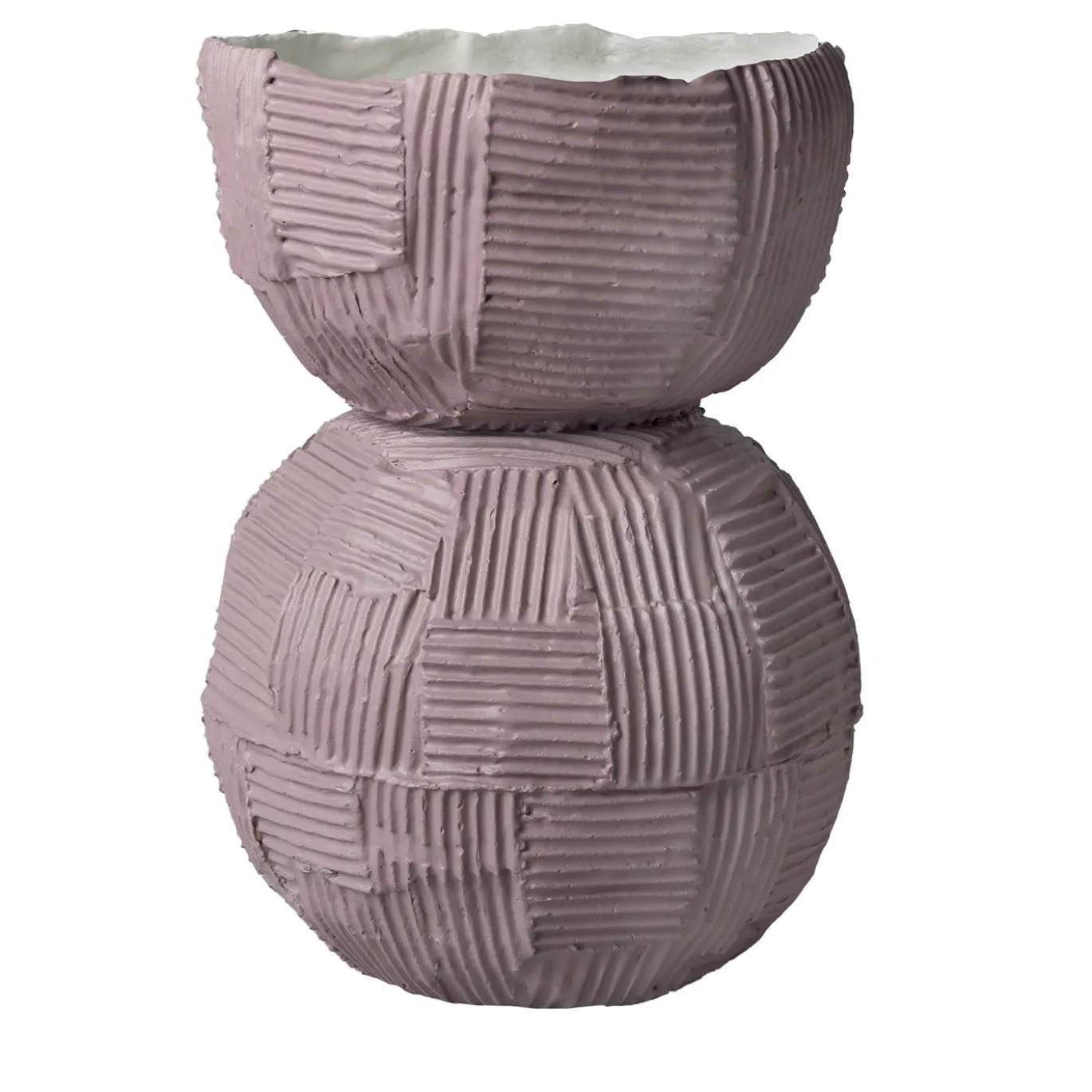 Vaso Decorativo Bulbo Cartoccio E12/Rosa Polvere