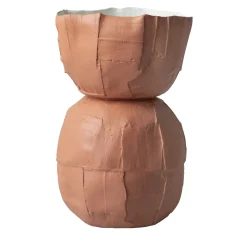 Vaso Decorativo Bulbo Corteccia B16/Papaya