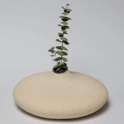 Vaso decorativo Bulbo Piatto in ceramica