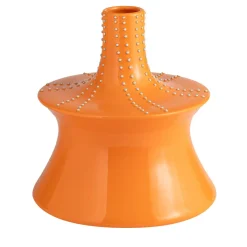 Vaso Decorativo Cacti In Ceramica Arancione - Elemento Superiore