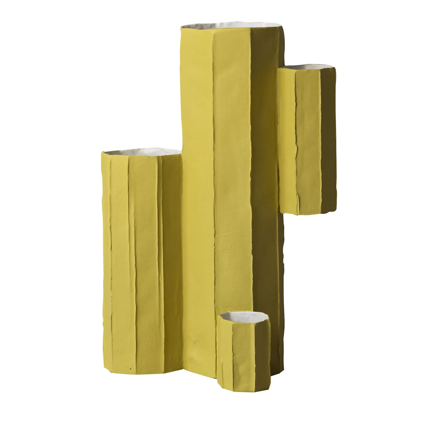 Vaso Decorativo Cactus Corteccia D11/Giallo Cedro