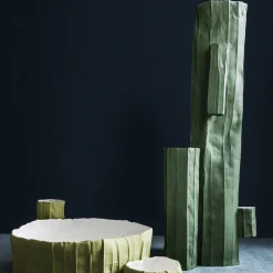 Vaso decorativo Cactus Corteccia B1/GRIGIO VERDE