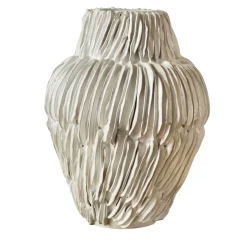 Vaso decorativo Carrube 3 Bianco