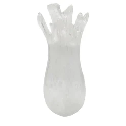 Vaso decorativo Cascata in vetro di Murano trasparente