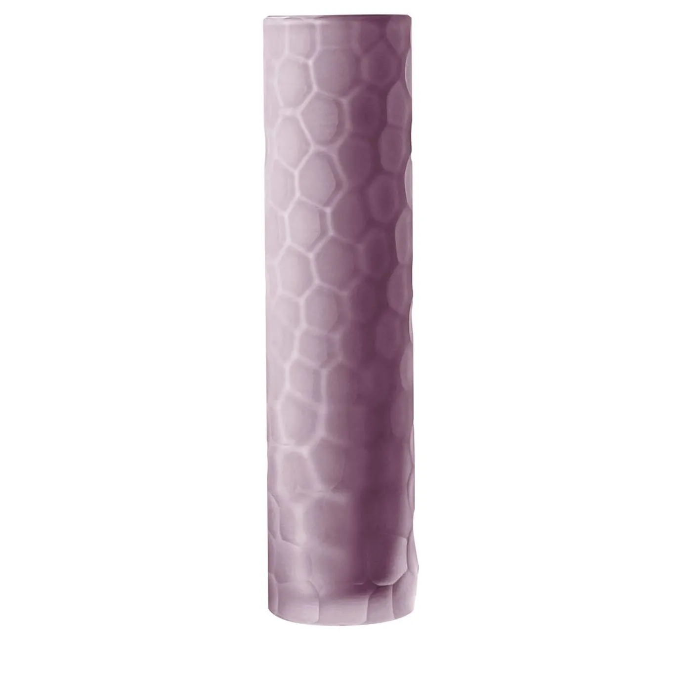 Vaso Decorativo Cilindrico in Vetro Viola Tube
