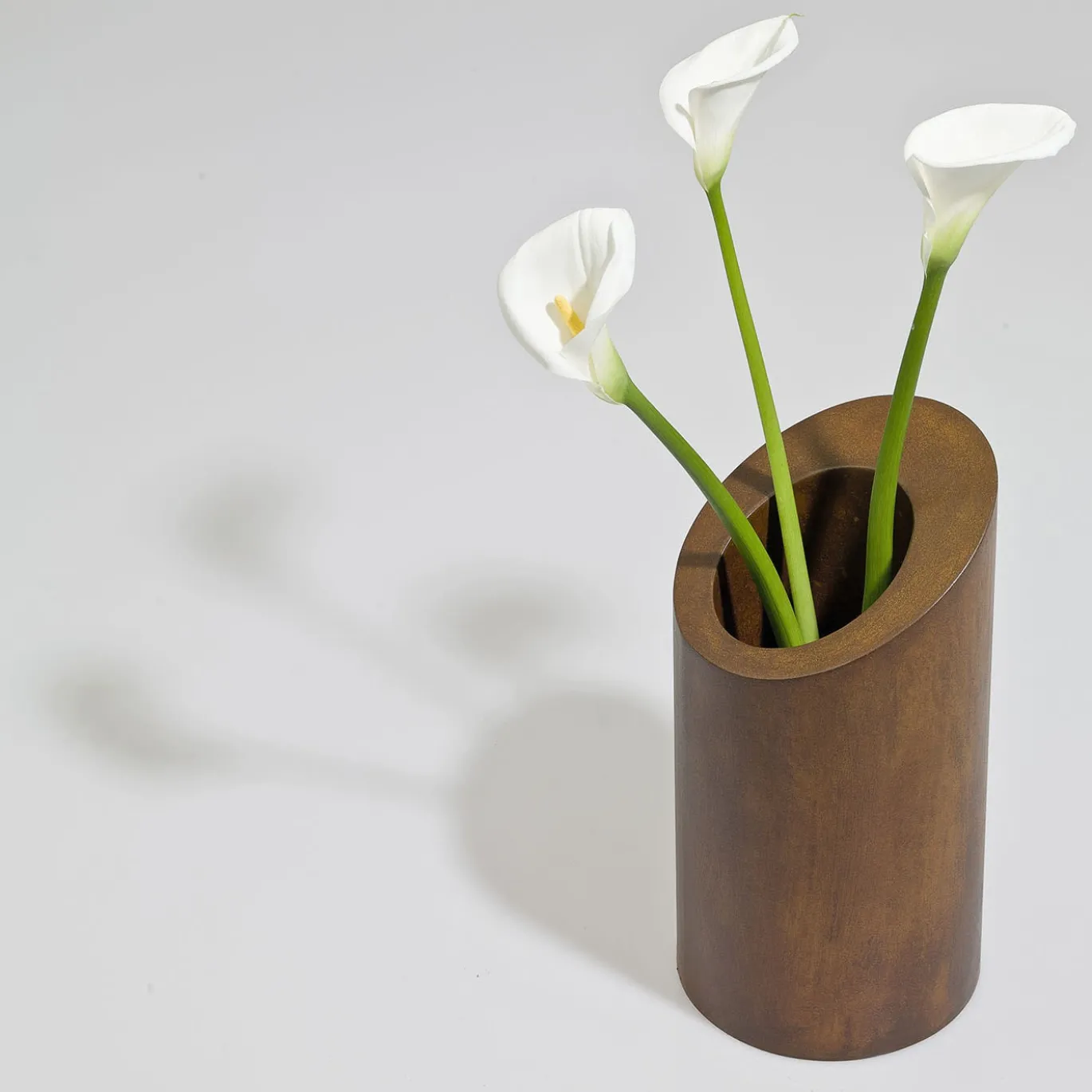 Vaso Decorativo Circolo in Acciaio Corten di Robert Evans