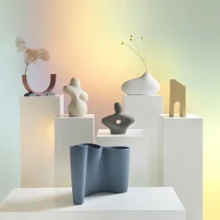 Vaso Decorativo Cloud in porcellana bianca