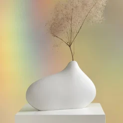Vaso Decorativo Cloud in porcellana bianca