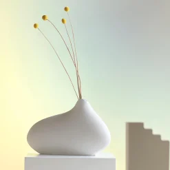 Vaso Decorativo Cloud in porcellana bianca