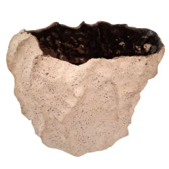 Vaso decorativo Corallo in ceramica Beige