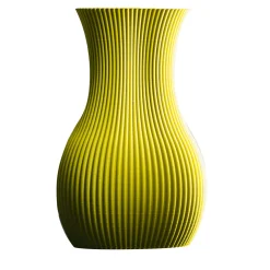Vaso Decorativo Dana Giallo con Cilindro di Vetro