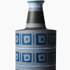 Vaso Decorativo Geometrico Blu di Aldo Londi
