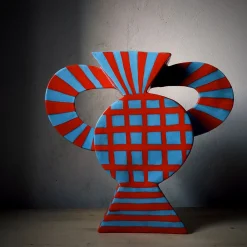 Vaso Decorativo Geometrico Etrusco Terra Rossa #1