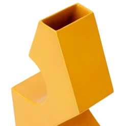 Vaso decorativo in ceramica gialla Tribal A