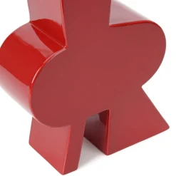 Vaso decorativo in ceramica rossa Tribal C