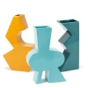 Vaso decorativo in ceramica verde Tribal B