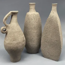 Vaso decorativo in gres grigio N.21