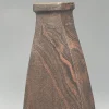 Vaso decorativo in gres nero e rosso N.73