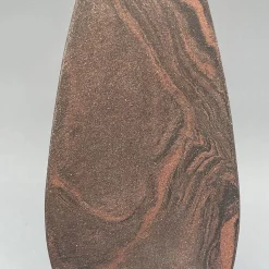 Vaso decorativo in gres nero e rosso N.73