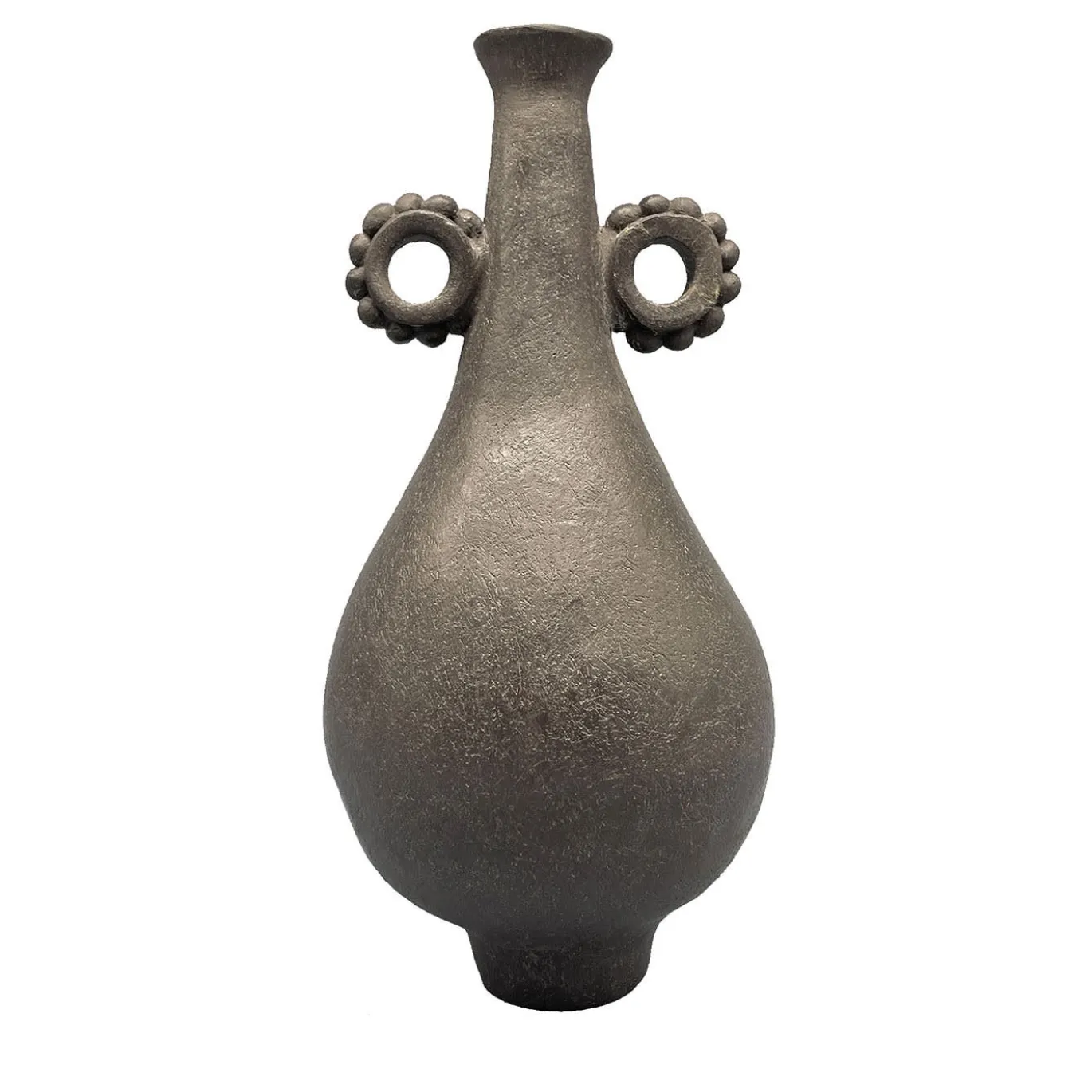 Vaso decorativo in gres nero N.22