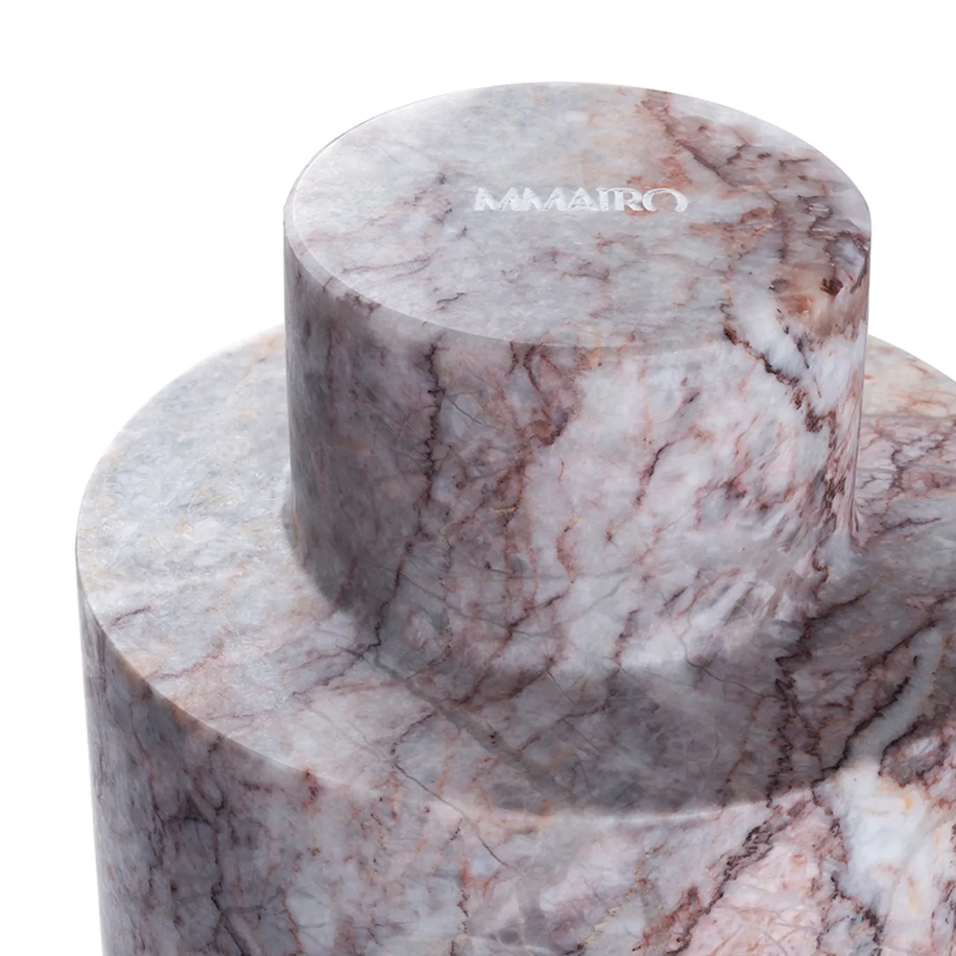 Vaso Decorativo in Marmo Fior di Pesco Carnico