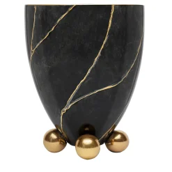 Vaso decorativo 302 in marmo nero