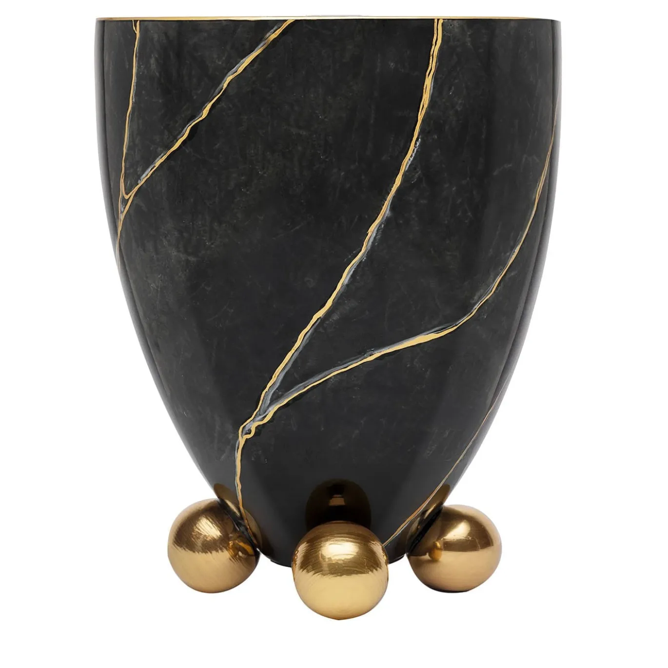 Vaso decorativo 302 in marmo nero