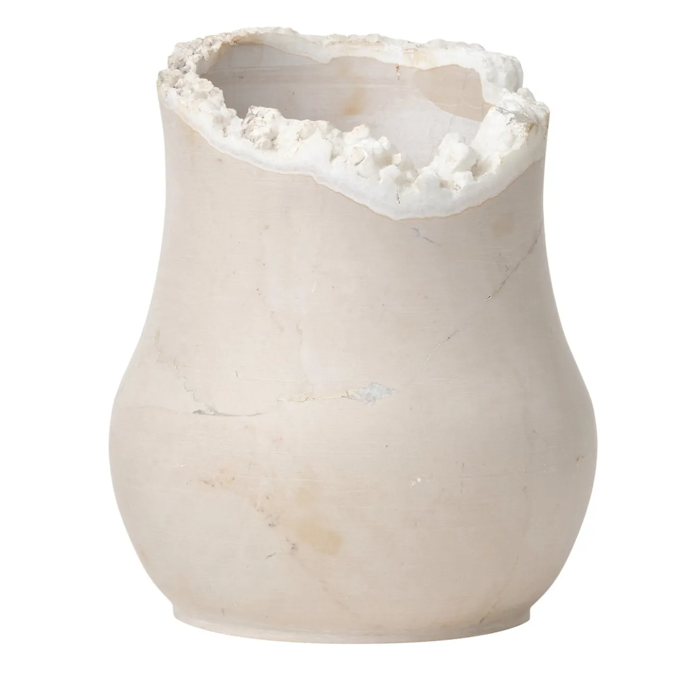 Vaso Decorativo in Pietra Pugliese Cristallizzata