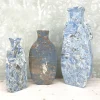 Vaso Decorativo in Terracotta Blu N.89